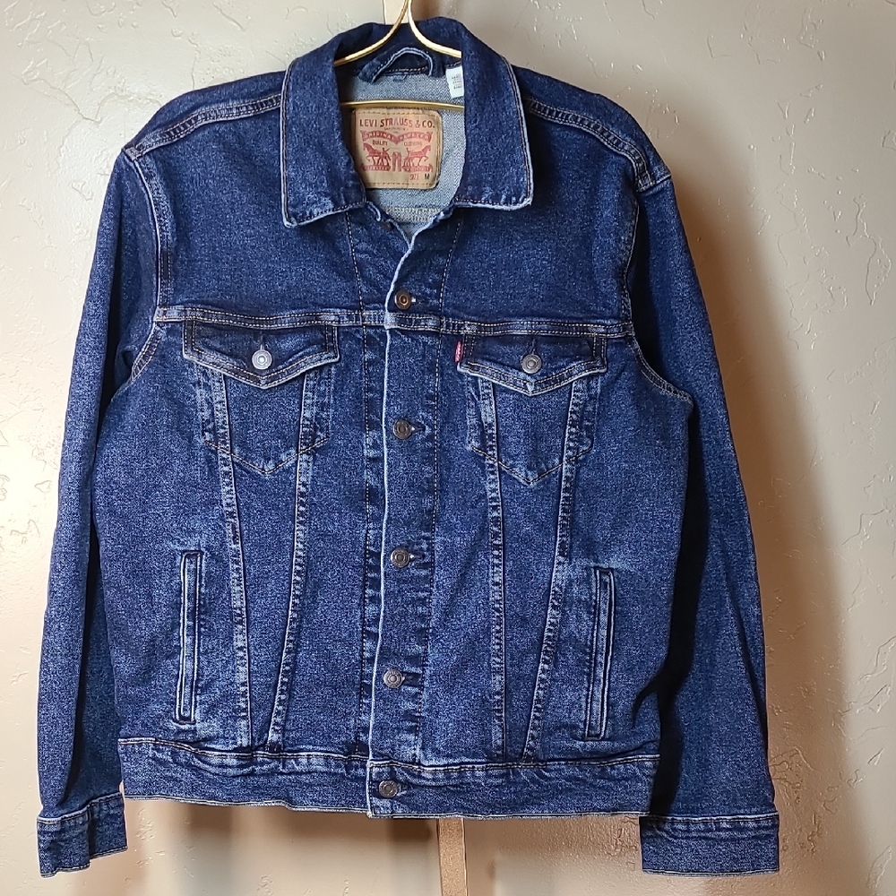 Levi's Men's Dark Blue Denim Jean Jacket